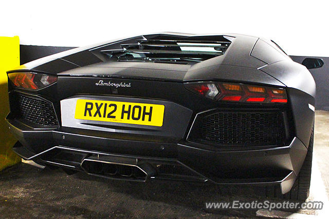 Lamborghini Aventador spotted in London, United Kingdom