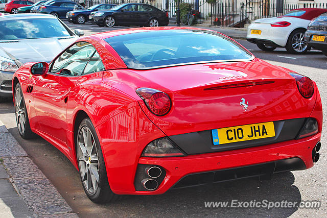 Ferrari California spotted in London, United Kingdom