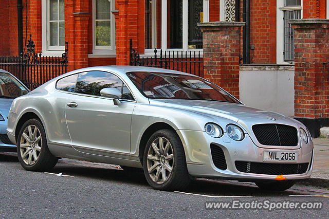 Bentley Continental spotted in London, United Kingdom