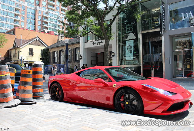 Ferrari 458 Italia spotted in Toronto, Canada