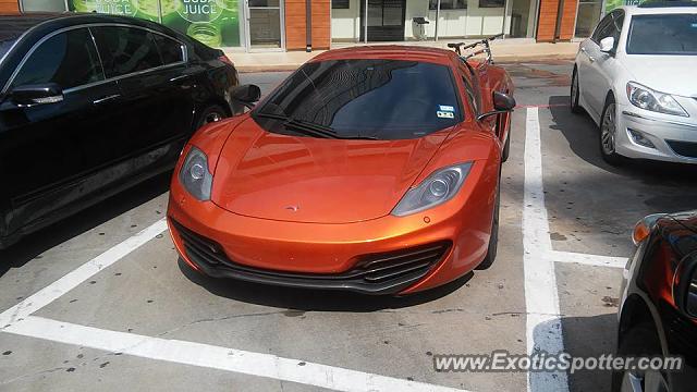 Mclaren MP4-12C spotted in Dallas, Texas