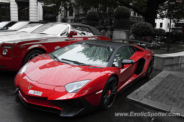 Lamborghini Aventador spotted in London, United Kingdom