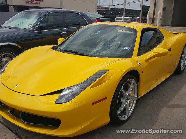 Ferrari 458 Italia spotted in Dallas, Texas