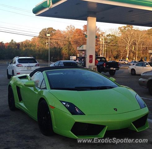 Lamborghini Gallardo spotted in Chattanooga, Tennessee