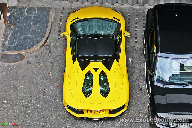 Lamborghini Aventador spotted in London, United Kingdom