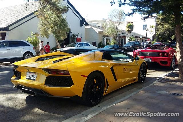 Lamborghini Aventador spotted in Carmel Valley, California