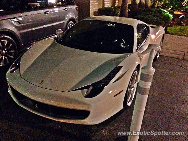 Ferrari 458 Italia spotted in Aventura, Florida