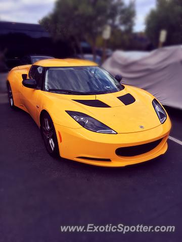 Lotus Evora spotted in Napa, California