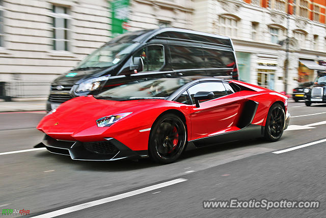 Lamborghini Aventador spotted in London, United Kingdom