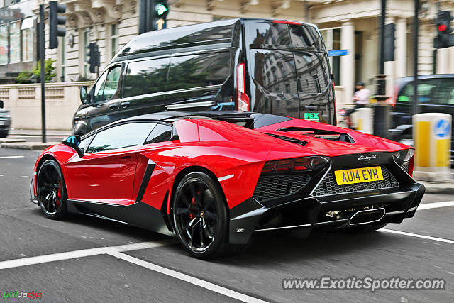 Lamborghini Aventador spotted in London, United Kingdom