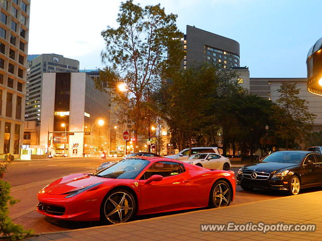 Ferrari 458 Italia spotted in Edmonton, Canada