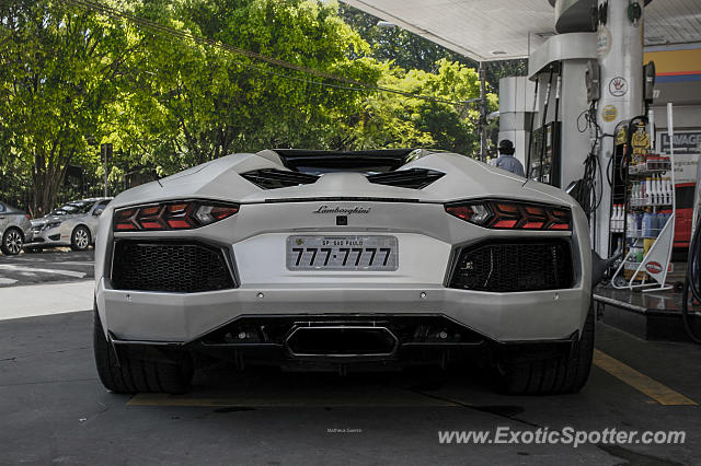 Lamborghini Aventador spotted in São Paulo, Brazil