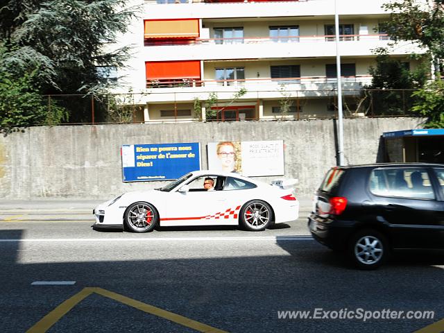 Porsche 911 GT3 spotted in Montreux, Switzerland