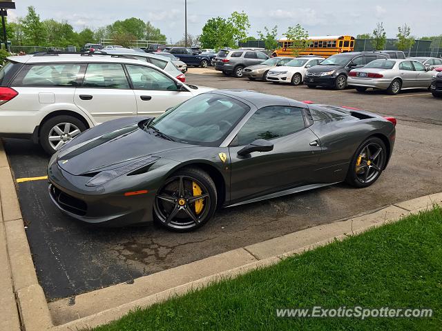 Ferrari 458 Italia spotted in Ann Arbor, Michigan