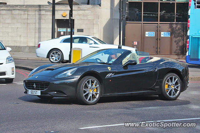 Ferrari California spotted in London, United Kingdom