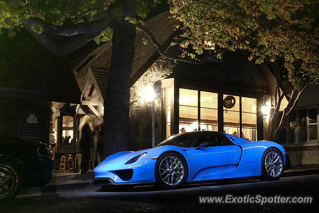 Porsche 918 Spyder spotted in Carmel, California