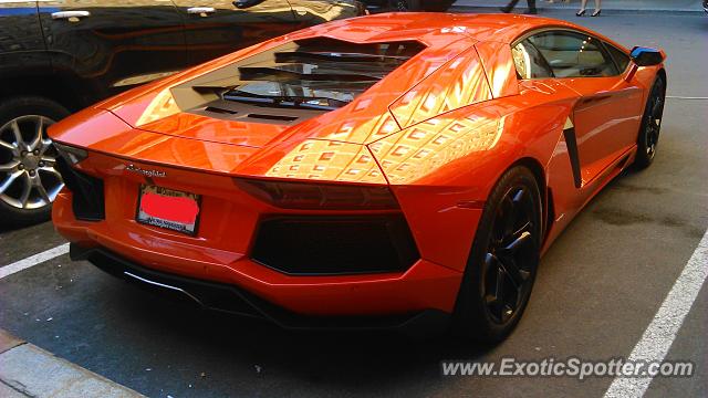 Lamborghini Aventador spotted in Old Québec, Canada