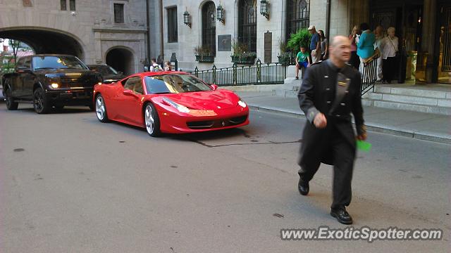 Ferrari 458 Italia spotted in Old Québec, Canada