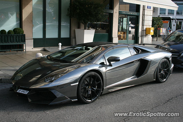 Lamborghini Aventador spotted in Geneva, Switzerland