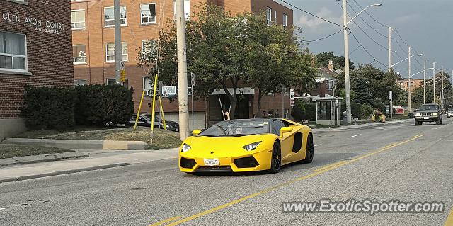 Lamborghini Aventador spotted in Toronto, Canada