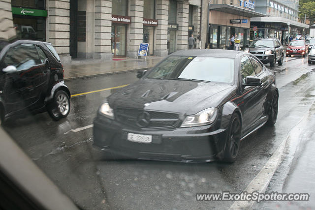 Mercedes C63 AMG Black Series spotted in Geneva, Switzerland