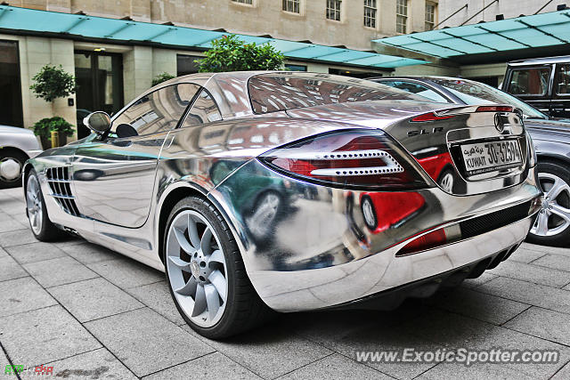 Mercedes SLR spotted in London, United Kingdom