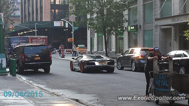 Lamborghini Aventador spotted in Manhattan, New York