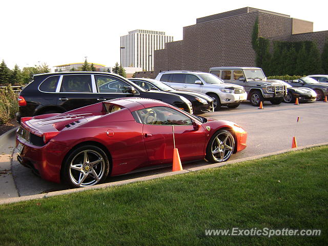 Ferrari 458 Italia spotted in Oak Brook, Illinois