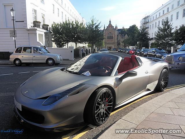 Ferrari 458 Italia spotted in London, United Kingdom