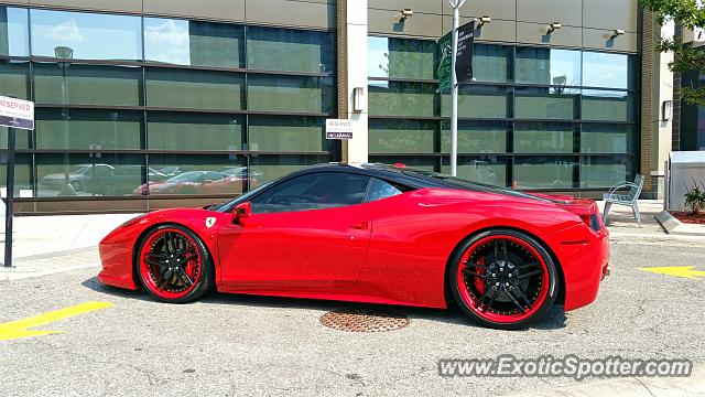 Ferrari 458 Italia spotted in Toronto, Canada