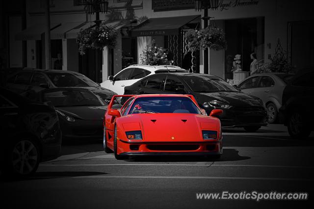 Ferrari F40 spotted in Beverly Hills, California