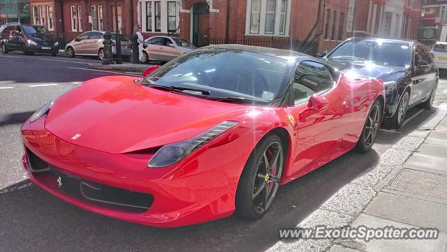 Ferrari 458 Italia spotted in London, United Kingdom