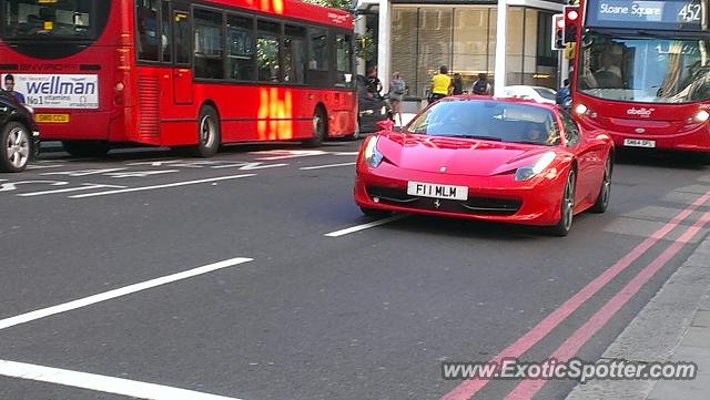 Ferrari 458 Italia spotted in London, United Kingdom