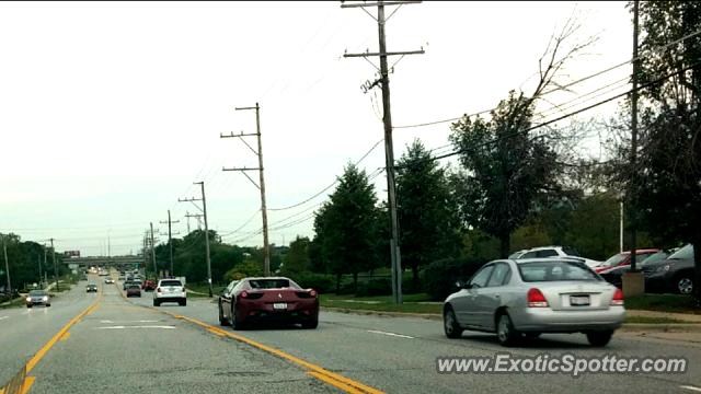 Ferrari 458 Italia spotted in Downers Grove, Illinois