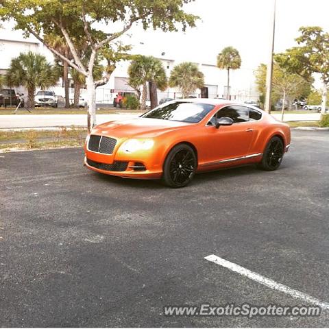 Bentley Continental spotted in Fort Lauderdale, Florida