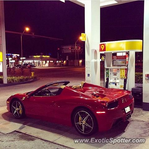 Ferrari 458 Italia spotted in Fort Lauderdale, Florida