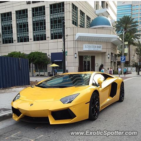 Lamborghini Aventador spotted in Fort Lauderdale, Florida