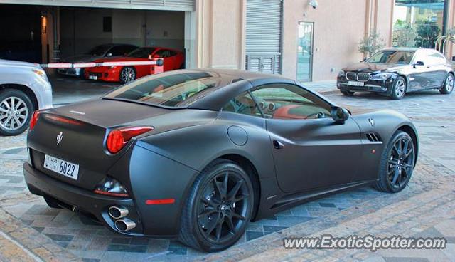 Ferrari California spotted in Dubai, United Arab Emirates