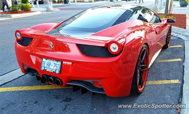 Ferrari 458 Italia spotted in Toronto, Canada