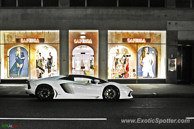 Lamborghini Aventador spotted in London, United Kingdom