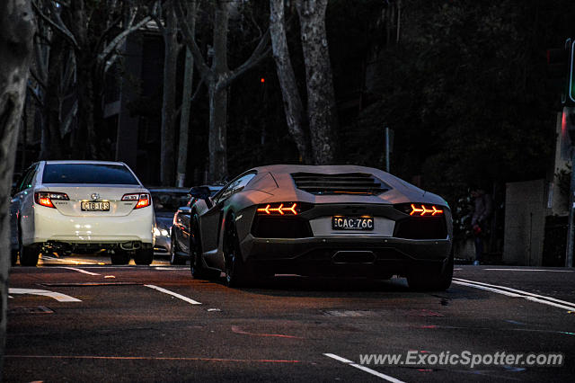 Lamborghini Aventador spotted in Sydney, Australia