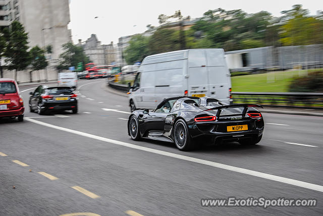 Porsche 918 Spyder spotted in London, United Kingdom