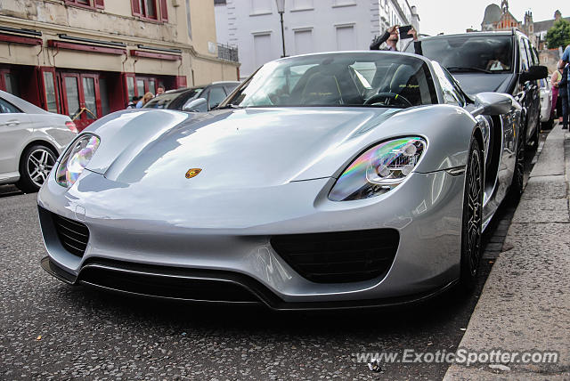 Porsche 918 Spyder spotted in London, United Kingdom