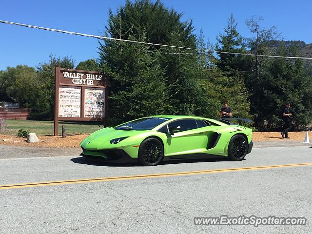 Lamborghini Aventador spotted in Carmel, California