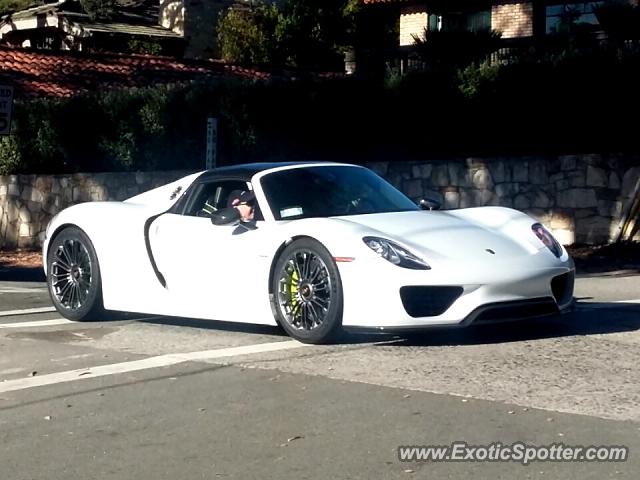 Porsche 918 Spyder spotted in Carmel, California