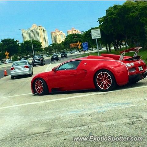Bugatti Veyron spotted in Hollywood, Florida