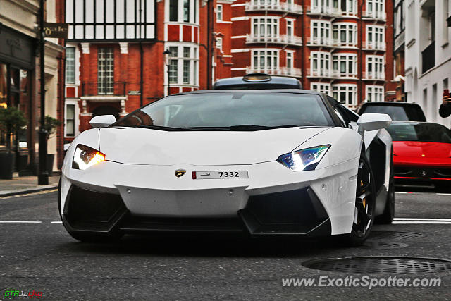 Lamborghini Aventador spotted in London, United Kingdom