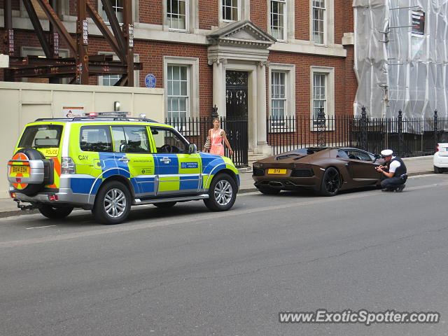 Lamborghini Aventador spotted in London, United Kingdom