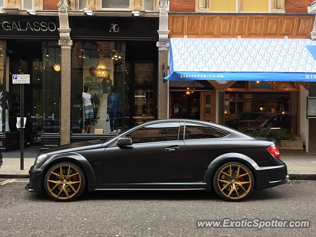 Mercedes C63 AMG Black Series spotted in London, United Kingdom