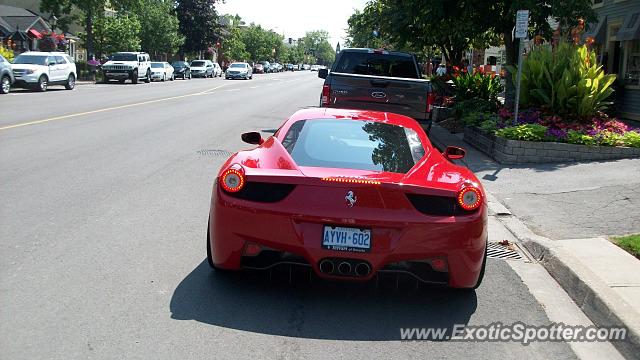 Ferrari 458 Italia spotted in NOTL, Canada